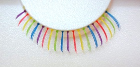 bottom rainbow eyelashes bottom rainbow The Best False Lashes for Halloween